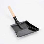 9" Black Coal Shovel With Wood Handle